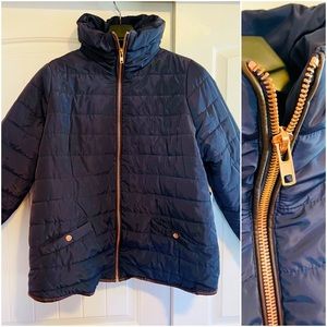 A&I | Navy + Rose Gold Hardware Coat